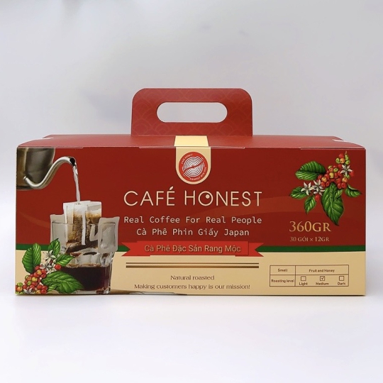 Coffee Phin Giấy Honest Hộp 360G
